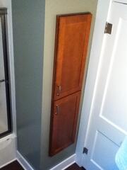Remodeled Custom Bathroom Linen Closet