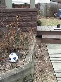 Retaining Wall Before Porch Addition