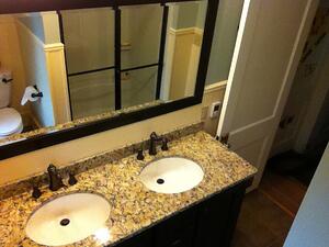 Bathroom Sink and Vanity Remodel After