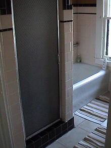 Ceramic Tile Shower Before Remodel