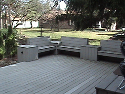 Benches on Custom Deck Addition