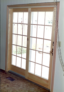 Sliding Glass Door Interior Installation
