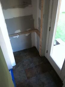 Ceramic Tile Mudroom Addition