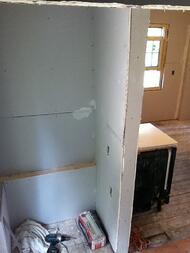 Drywall in Mudroom Addition