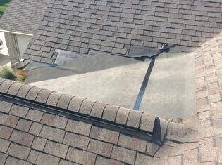 Water Shield on Roof Saddle