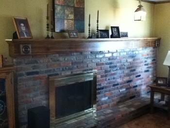 Wood Fireplace Mantel