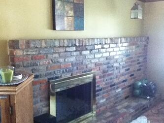 Brick Fireplace
