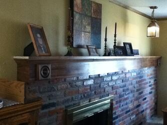 Custom Wood Fireplace Mantel