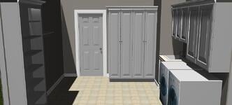 Custom Mudroom Cabinetry 3D Design